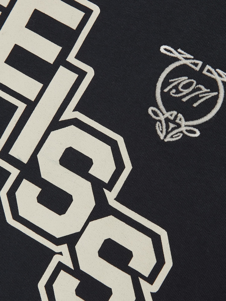 Reiss Navy/White Glen 9-13 yrs Cotton Oversized Logo T-Shirt - Image 4 of 4 Reiss Navy/White Glen 9-13 yrs Cotton Oversized Logo T-Shirt - Image 4 of 4
