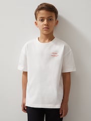 Reiss White/Blue Monaco Unisex Fit McLaren F1 Team Monaco GP T-Shirt - Image 7 of 9