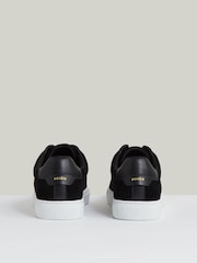 Reiss Black Emil Suede Slip-Ons Elasticated Trainers - Image 6 of 6
