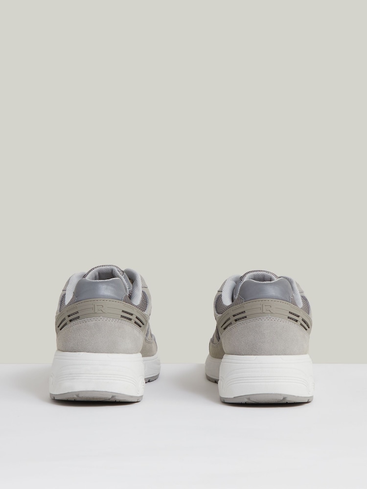 Reiss Grey Nido Trainers - Image 6 of 6