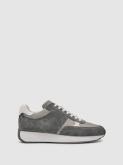 Reiss Graphite Grey Ian Trainers - Image 2 of 9