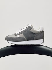 Reiss Graphite Grey Ian Trainers - Image 3 of 9