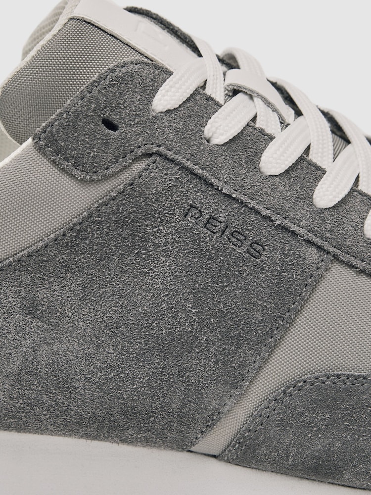 Reiss Graphite Grey Ian Trainers - Image 9 of 9