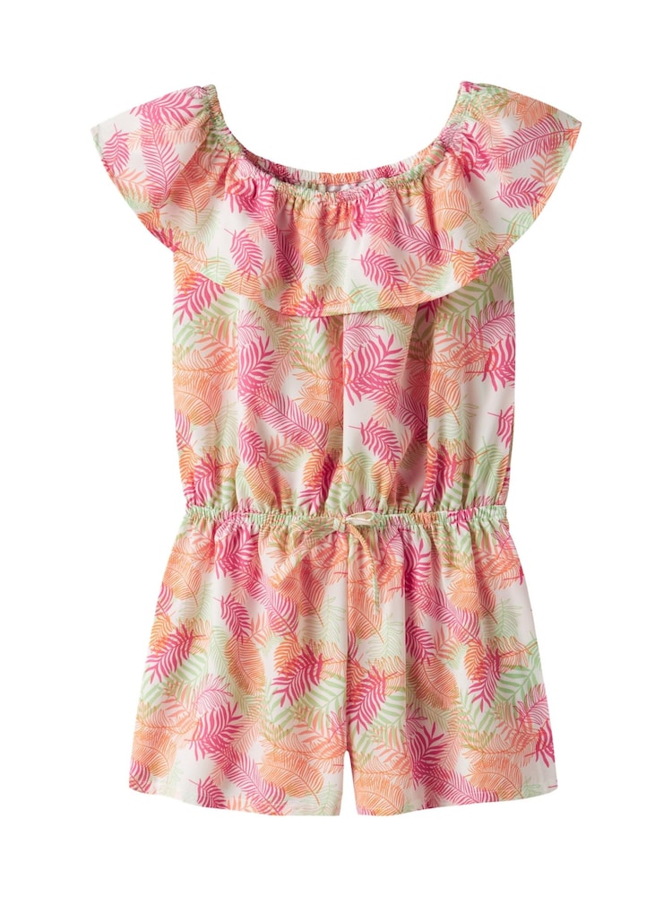 Name It Green Floral Printed Playsuit - Image 1 of 3