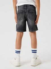 Name It Grey Loose Fit Distressed Denim Shorts - Image 2 of 4