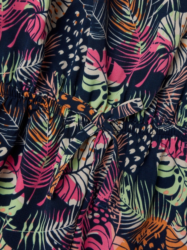 أزرق - Name It Floral Printed Playsuit - صورة 4 من 4