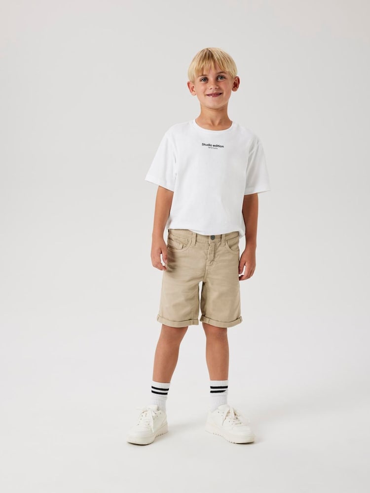 Name It Brown Slim Fit Denim Shorts - Image 1 of 4