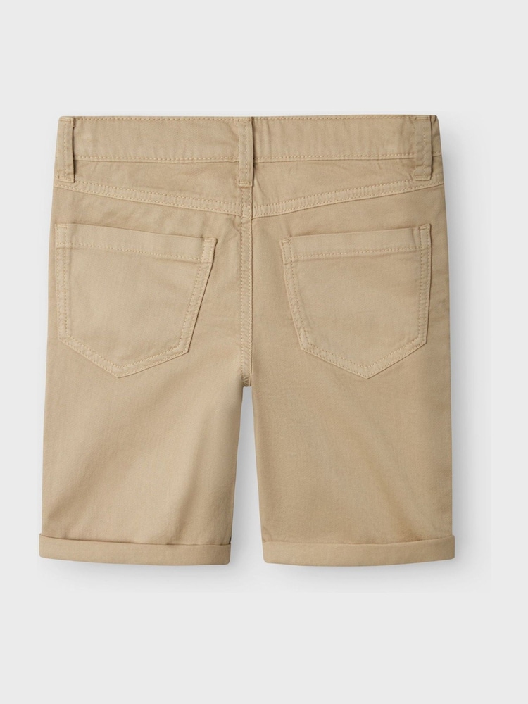 Name It Brown Slim Fit Denim Shorts - Image 3 of 4