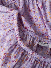 Name It Purple Floral Printed Playsuit - Image 3 of 3