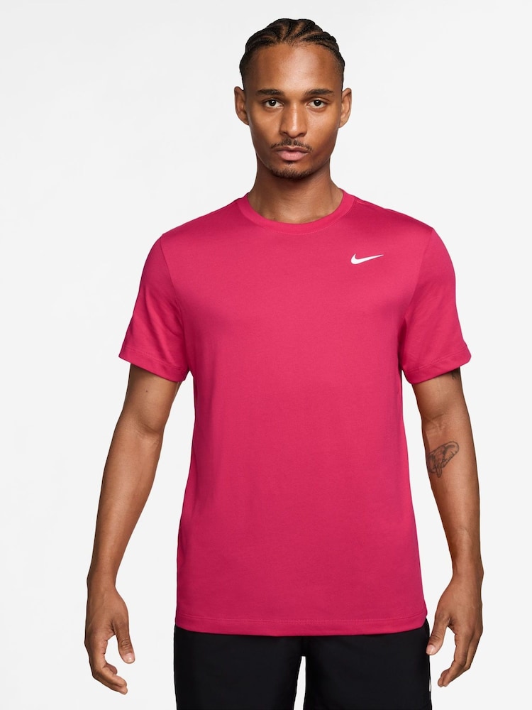 Nike Rush Pink Dri-FIT Training T-Shirt - Image 1 of 3 Nike Rush Pink Dri-FIT Training T-Shirt - Image 1 of 3