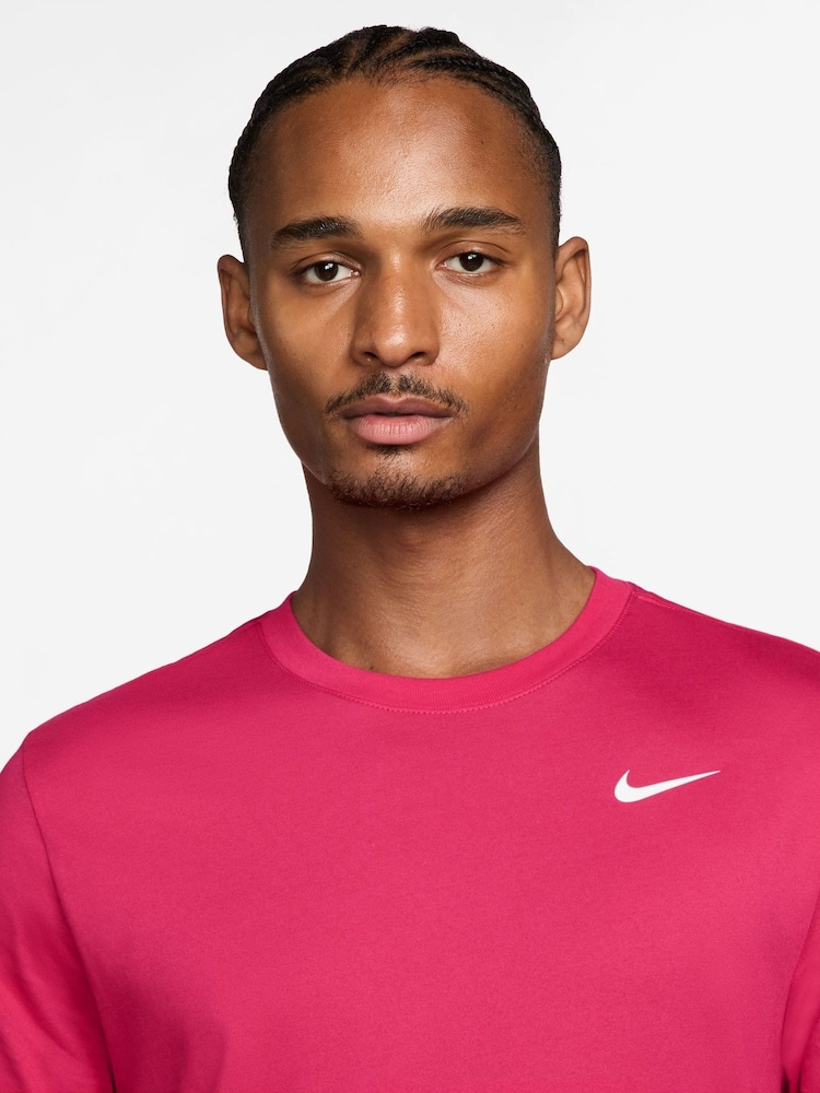 Nike Rush Pink Dri-FIT Training T-Shirt - Image 3 of 3 Nike Rush Pink Dri-FIT Training T-Shirt - Image 3 of 3