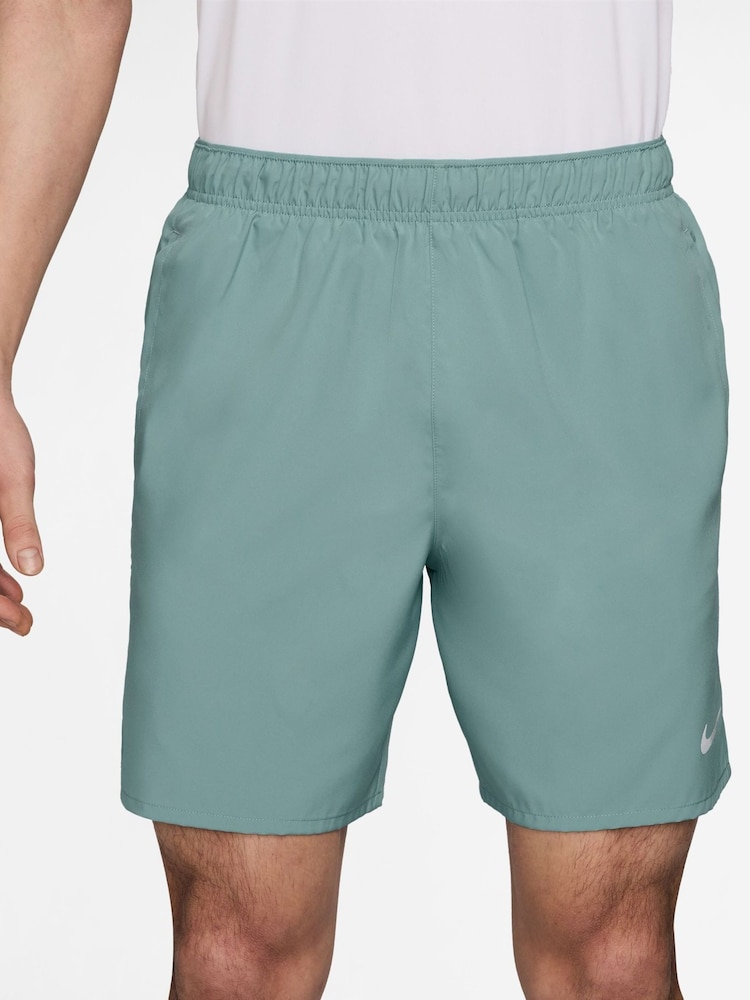 Nike Cannon Green 7 Inch Challenger Dri-FIT Brief Lined Running Shorts - Image 1 of 5