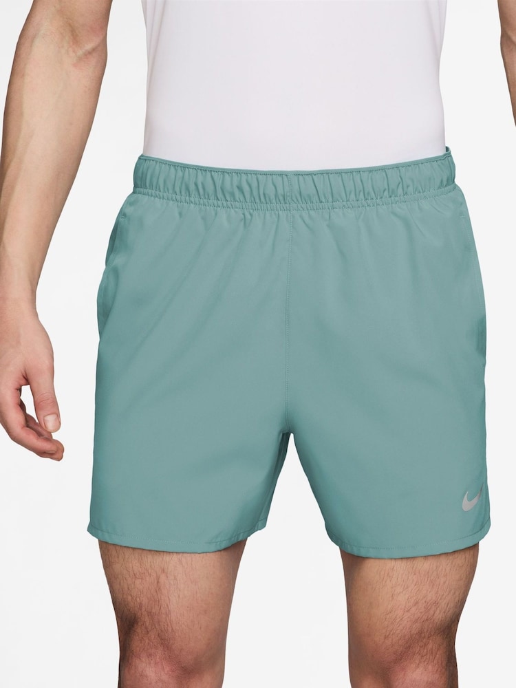 Nike Cannon Green Dri-FIT Challenger 5 inch Brief Lined Running Shorts - Image 1 of 5 Nike Cannon Green Dri-FIT Challenger 5 inch Brief Lined Running Shorts - Image 1 of 5
