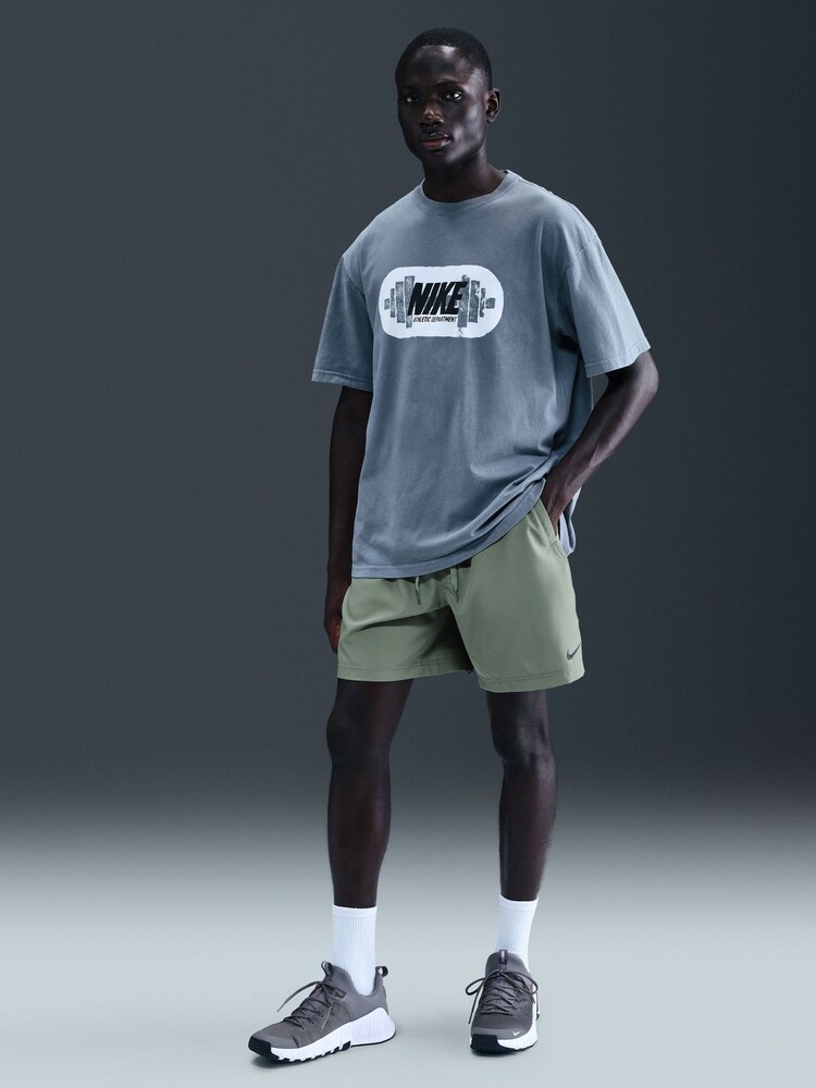 Nike Clay Green Dri-FIT Form 7 inch Unlined Training Shorts - Image 1 of 5