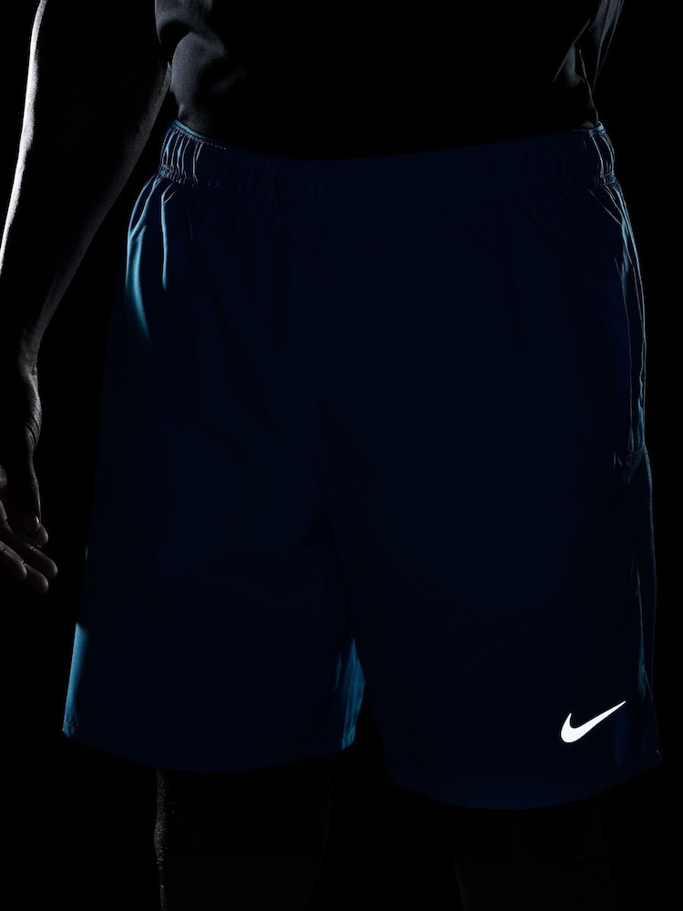 Nike Hero Blue 7 Inch Challenger Dri-FIT Brief Lined Running Shorts - Image 5 of 5 Nike Hero Blue 7 Inch Challenger Dri-FIT Brief Lined Running Shorts - Image 5 of 5