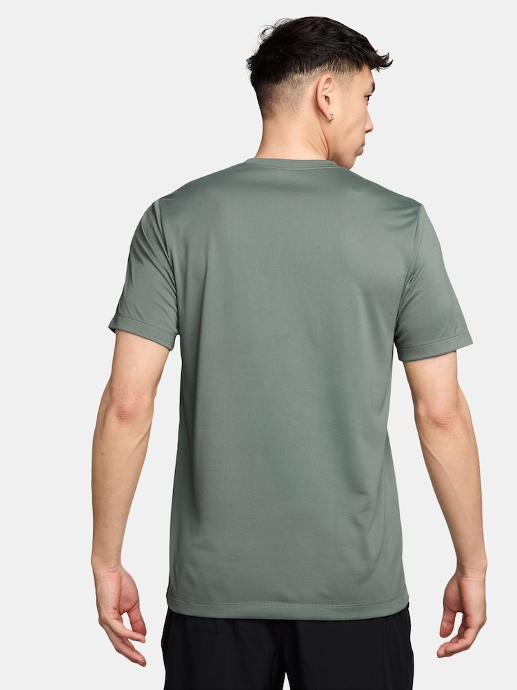 Nike Clay Green Dri-FIT Legend Training T-Shirt - Image 2 of 3 Nike Clay Green Dri-FIT Legend Training T-Shirt - Image 2 of 3