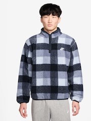 Nike Ghost Blue Club Winterized Sherpa Quarter Zip Fleece Top - Image 1 of 3