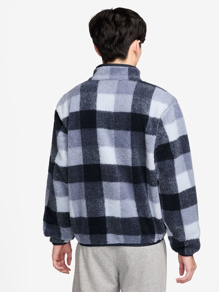 Nike Ghost Blue Club Winterized Sherpa Quarter Zip Fleece Top - Image 2 of 3