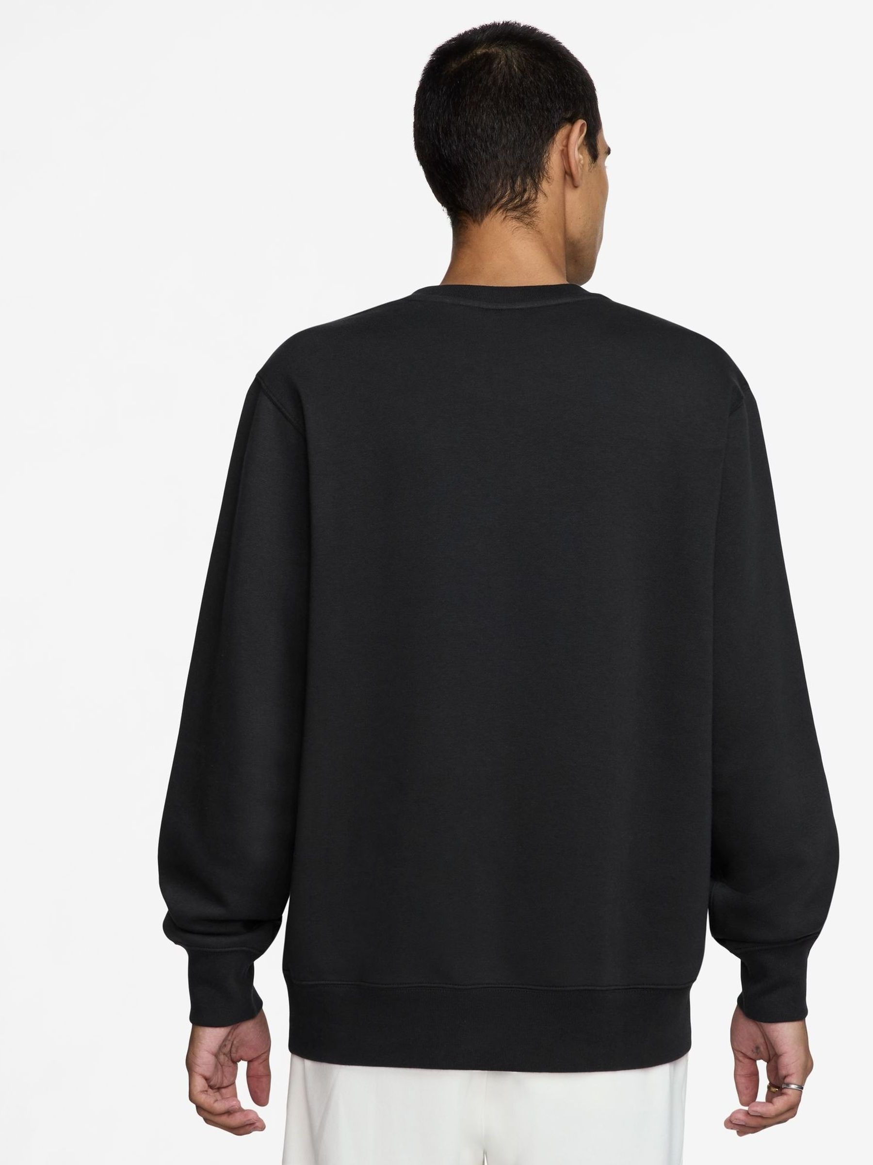 nike club crew sweatshirt black