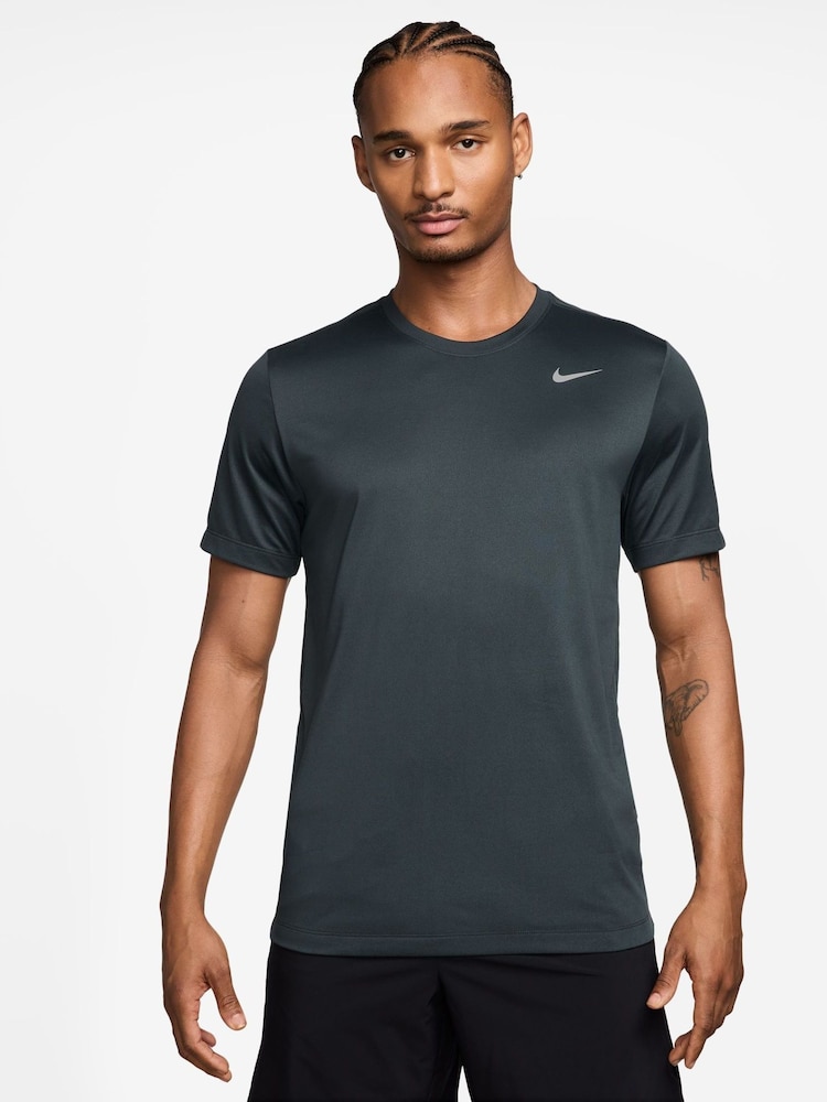 Nike Dark Seaweed Green Dri-FIT Legend Training T-Shirt - Image 1 of 3 Nike Dark Seaweed Green Dri-FIT Legend Training T-Shirt - Image 1 of 3