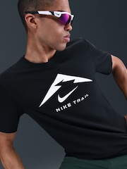 Nike Black Dri-FIT Trail Running T-Shirt - Image 4 of 5