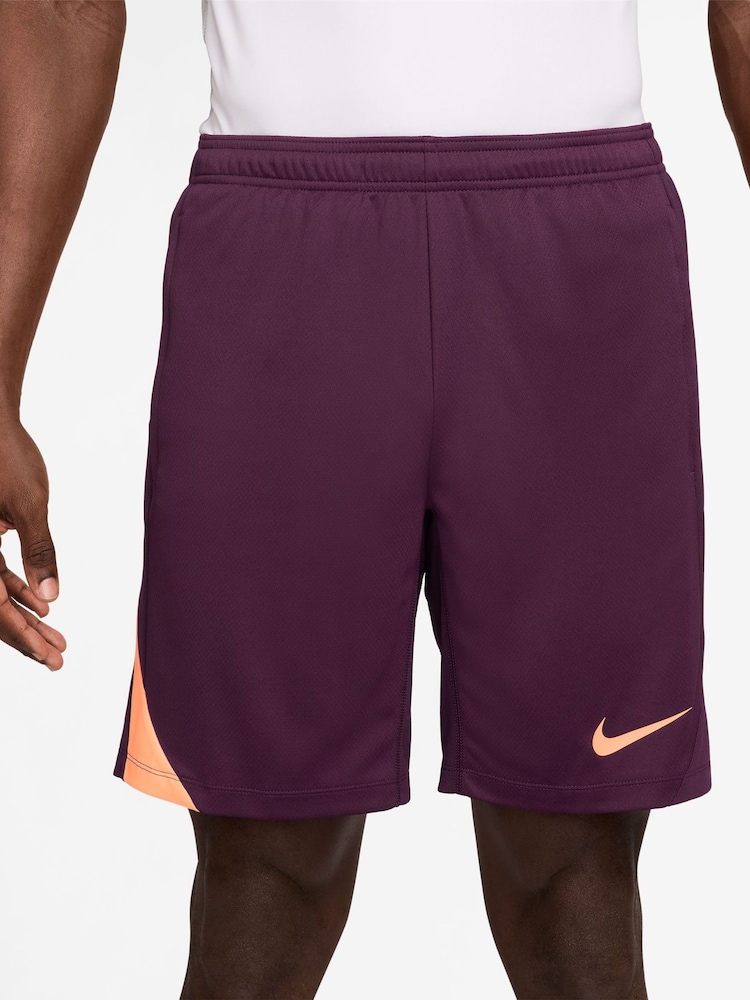 Nike Bordeaux Burgundy Strike Dri-FIT Training Shorts - Image 1 of 4 Nike Bordeaux Burgundy Strike Dri-FIT Training Shorts - Image 1 of 4