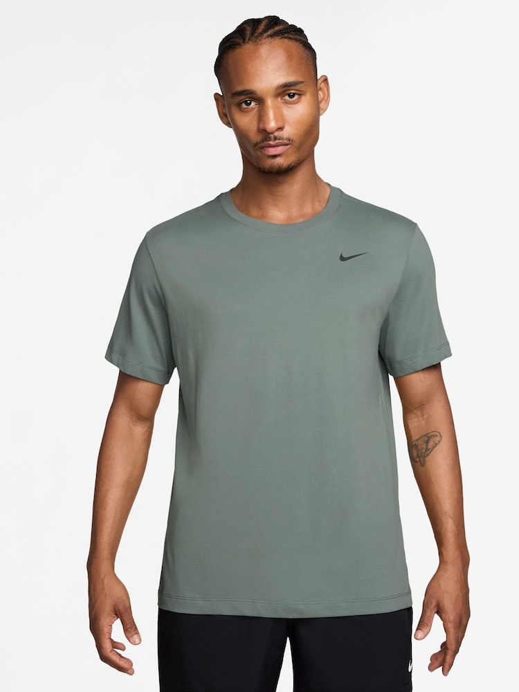 Nike Clay Green Dri-FIT Training T-Shirt - Image 1 of 3 Nike Clay Green Dri-FIT Training T-Shirt - Image 1 of 3