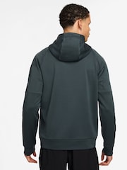 Nike Dark Seaweed Green Therma-FIT Zip Up Training Hoodie - Image 2 of 3