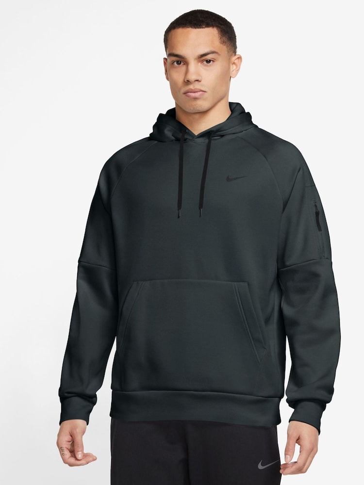 Nike Dark Seaweed Green Therma-FIT Pullover Training Hoodie - Image 1 of 3