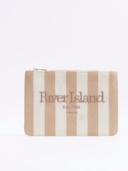 River Island Striped Beach Pouch Bag - Image 1 of 5