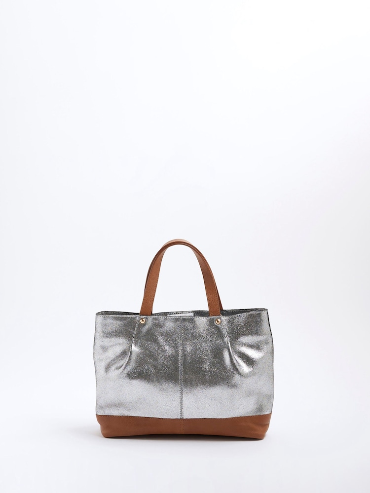 River Island сумка-шоппер с эффектом металлик - Image 2 of 4 River Island сумка-шоппер с эффектом металлик - Image 2 of 4