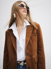 Замшевый блейзер River Island Premium - Image 4 of 6