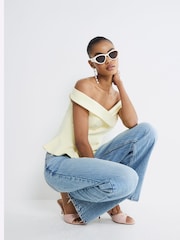 Двубортные блузки с открытыми плечами River Island - Изображение 3 из 4