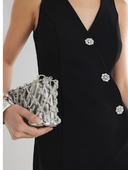 Negro - River Island Asymmetric Waistcoat Playsuit - Imagen 4 de 4