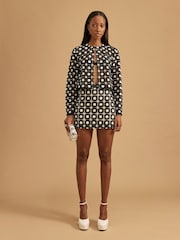 River Island Black Crochet Mini Skirt - Image 1 of 4