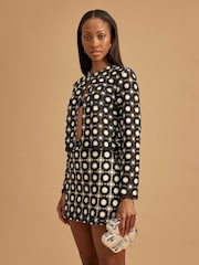 River Island Black Crochet Mini Skirt - Image 2 of 4