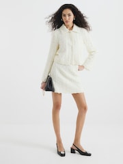 River Island Textured Collar Jacket - Изображение 2 из 6