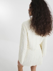 River Island Textured Collar Jacket - Изображение 3 из 6