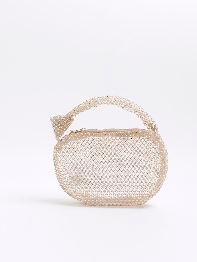 River Island Pink Diamante Scoop Bag - Image 2 of 5