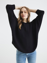 River Island Black Batwing T-Shirt - Image 1 of 4