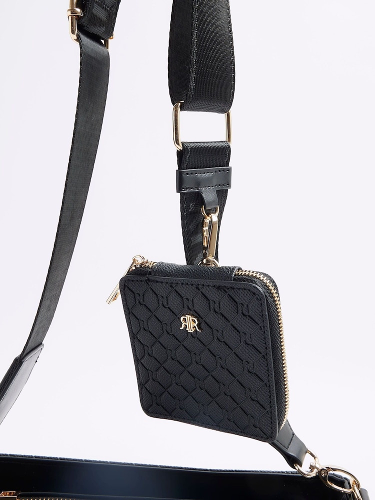 River Island Black Utility Pochette Cross-Body Bag - Image 2 of 6
