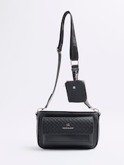 River Island Black Utility Pochette Cross-Body Bag - Image 4 of 6