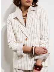 Блейзер свободного кроя River Island Stripe - Image 3 of 4