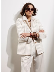 Блейзер свободного кроя River Island Stripe - Image 4 of 4