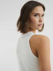 River Island Cream Longline Waistcoat - Image 4 of 6
