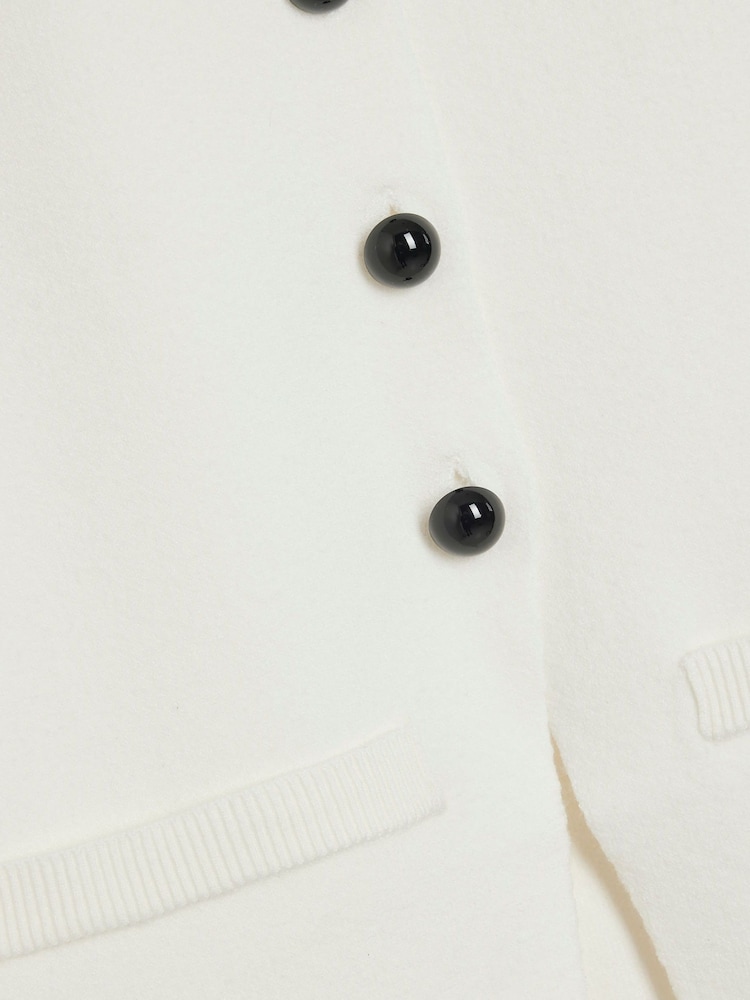 River Island Cream Longline Waistcoat - Image 6 of 6 River Island Cream Longline Waistcoat - Image 6 of 6