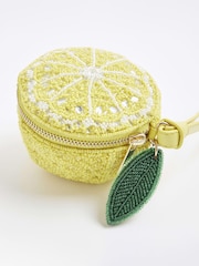 River Island Yellow Beaded Lemon Bag - Image 3 of 6