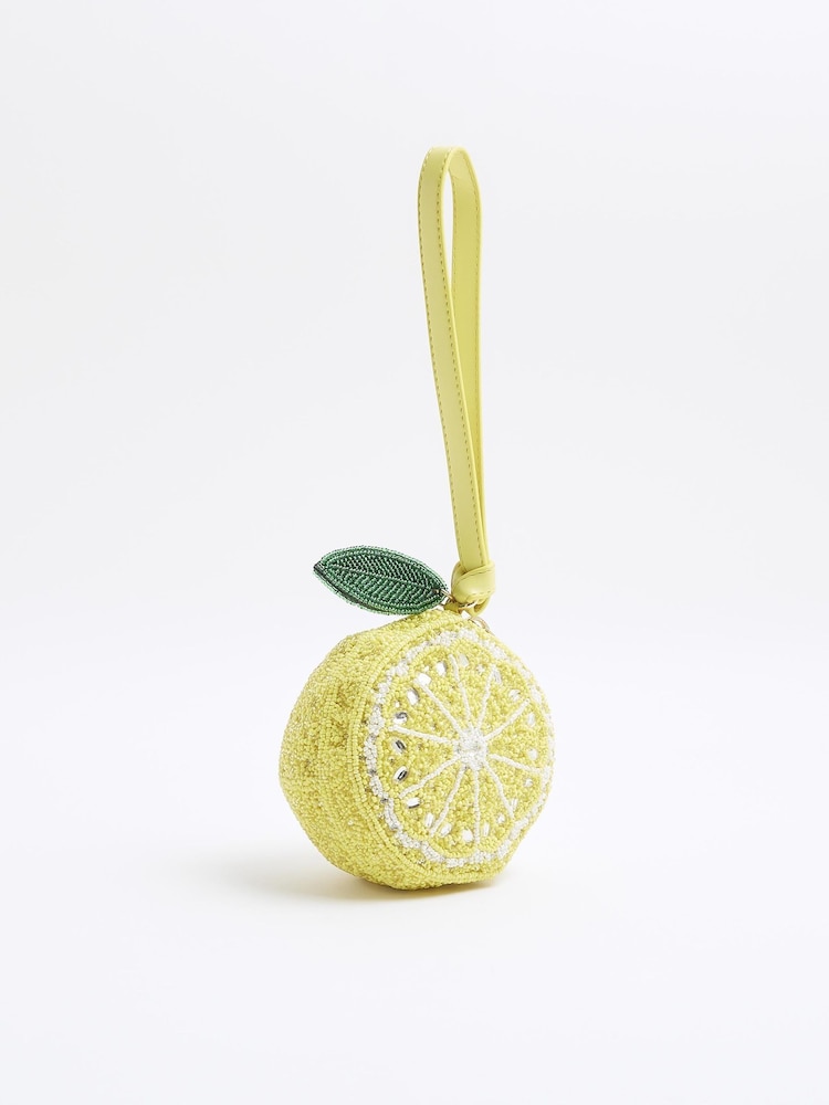 River Island Sac citron perlé - Image 4 of 6