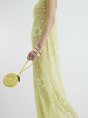 River Island Yellow Beaded Lemon Bag - Image 5 of 6