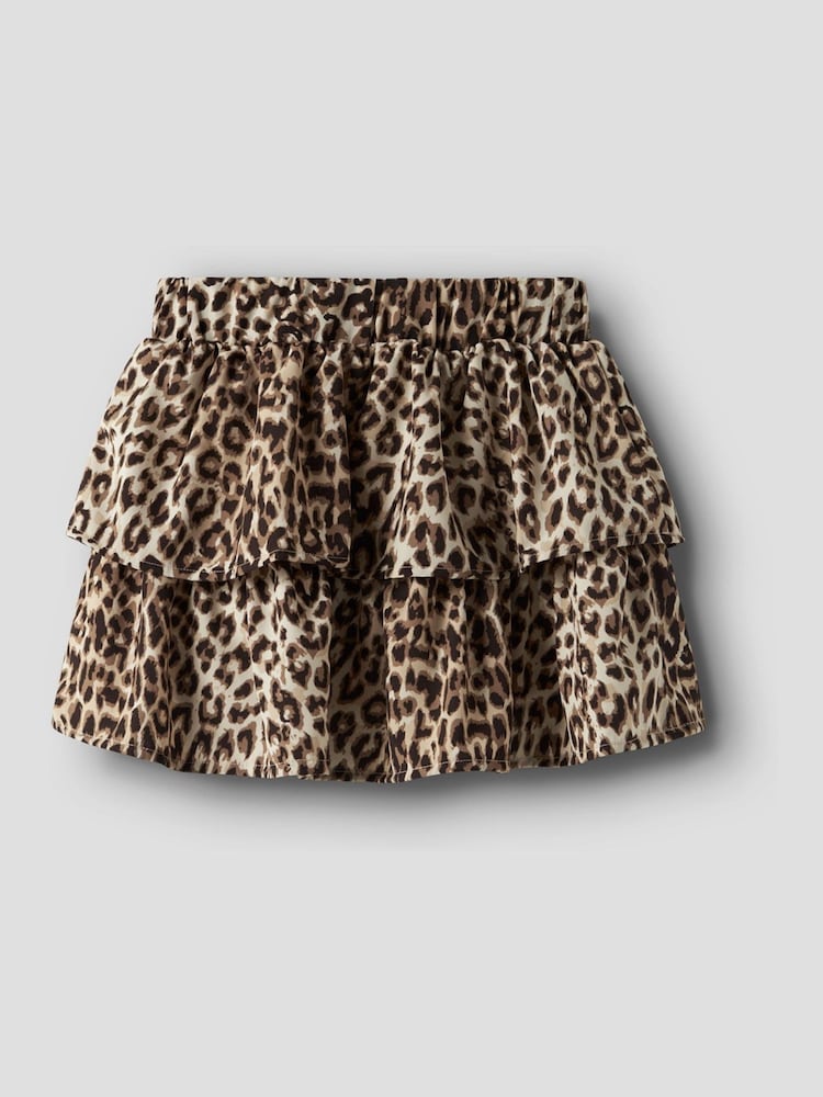 Name It Black Floral Print Ruffle Skirt - Image 2 of 3